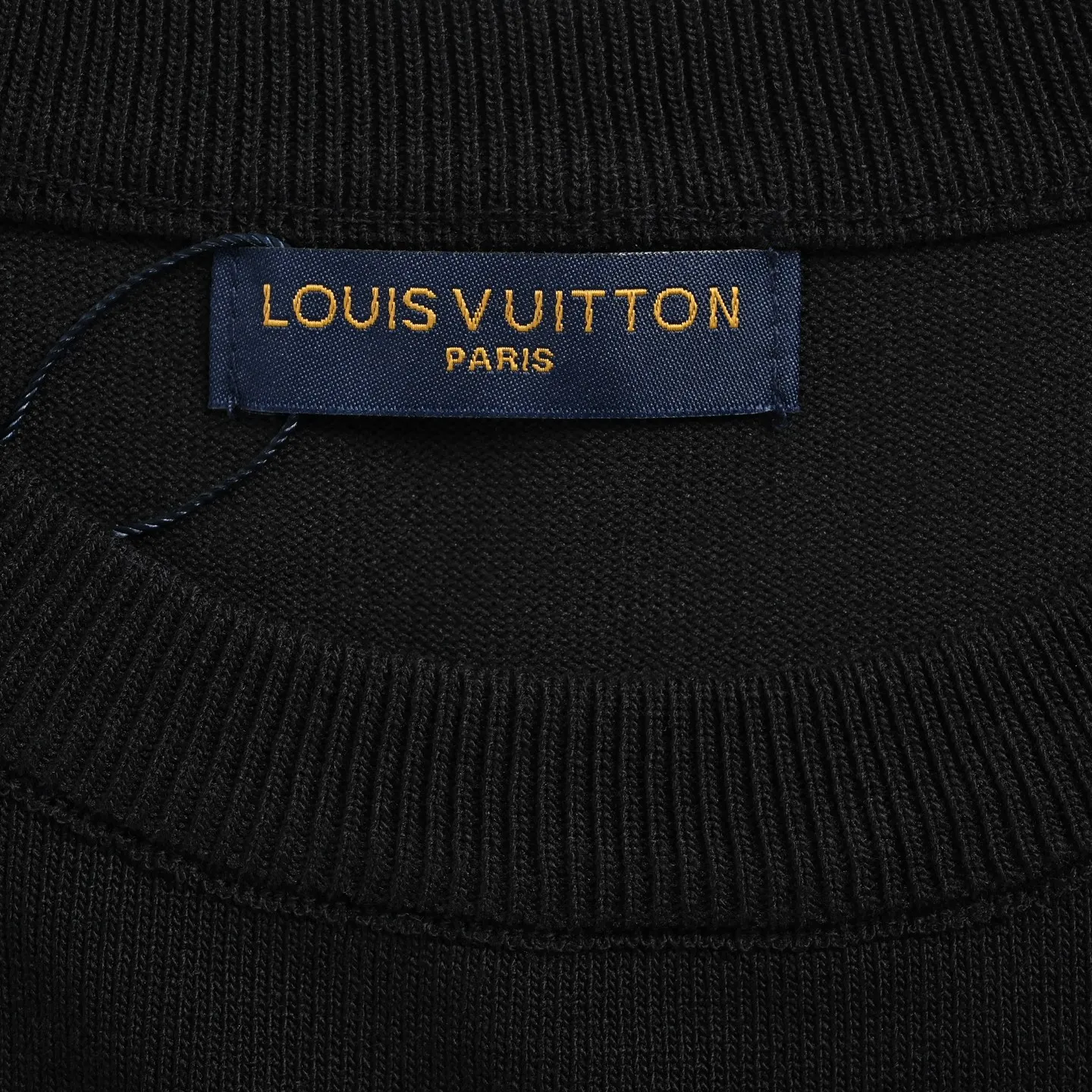 Louis Vuitton/Louis Vuitton front and back jacquard large logo knitted short sleeves